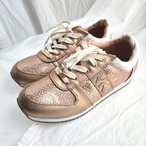 Michael Kors Osaka Rose Gold Sneakers NWOB